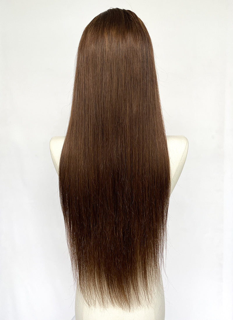 Chocolate brown 2024 straight hair