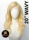 20" Wavy Lace Front Remy Natural Hair Wig