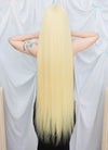 36" Extra Long Straight Bleach Blonde Lace Front Virgin Natural Hair Wig HHW002