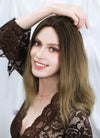 17" Long Wavy Brown Blonde Ombre Lace Front With Silk Top Virgin Natural Hair Wig HHW009