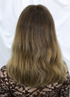 17" Long Wavy Brown Blonde Ombre Lace Front With Silk Top Virgin Natural Hair Wig HHW009