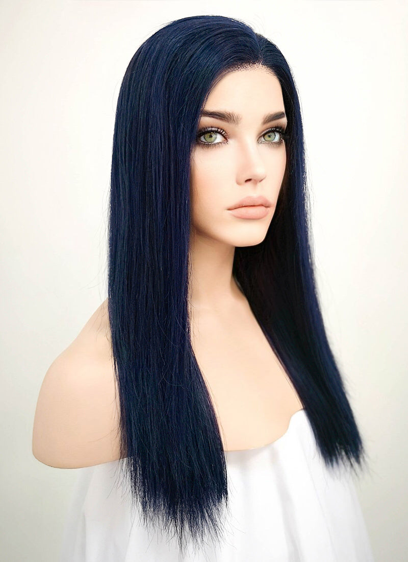 Blue hotsell wig hair