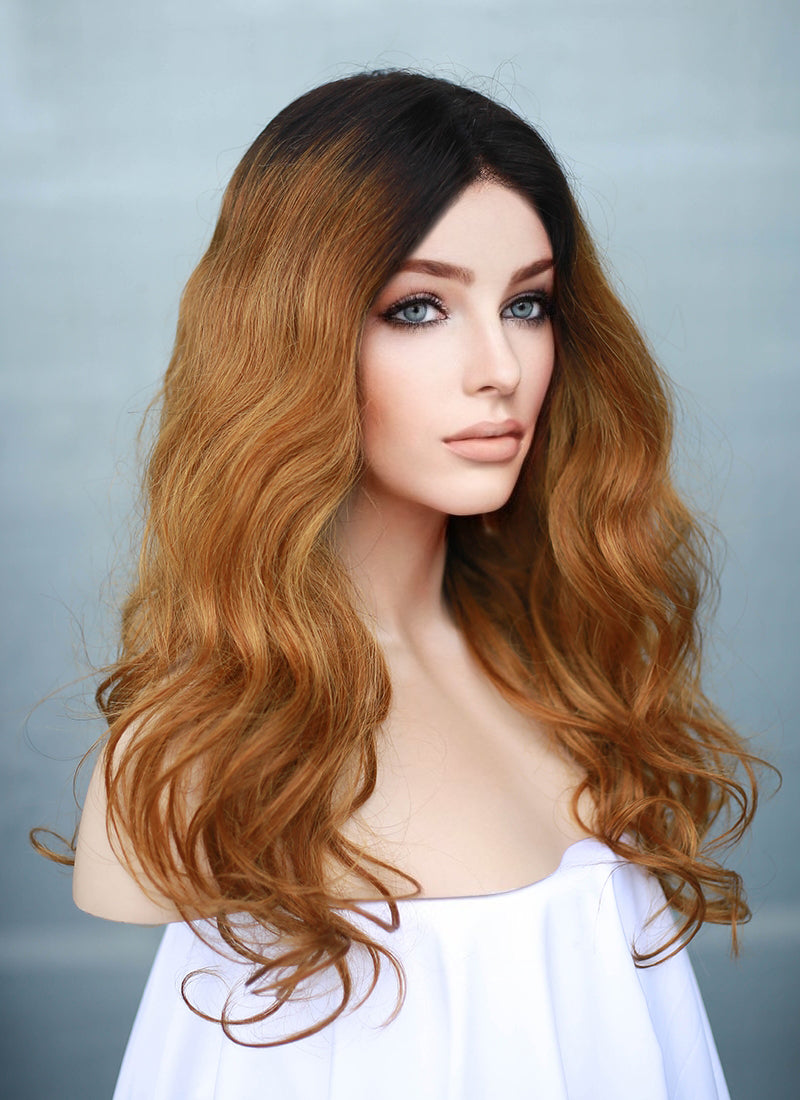 Full lace human hair wig dark blonde sale