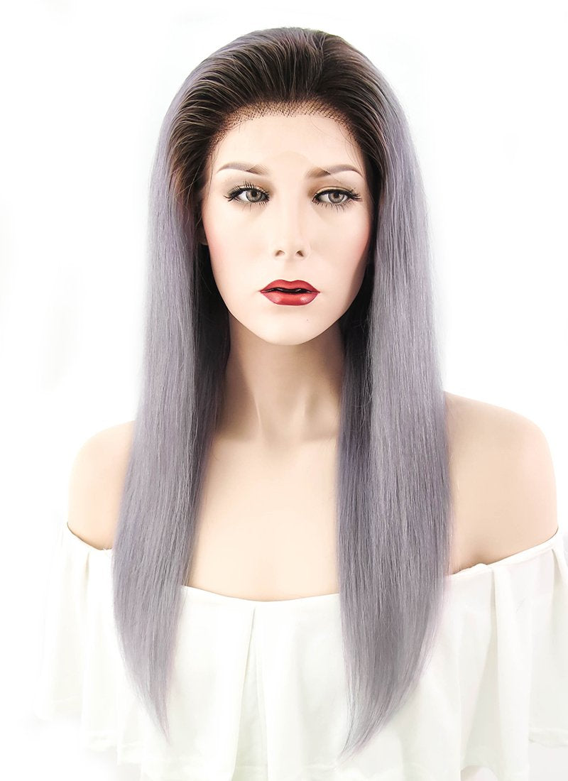 Gray full lace on sale human hair wigs