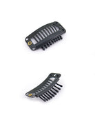 Black / Light Brown / Dark Brown / Cream 9 Teeth Snap Clips - wifhair