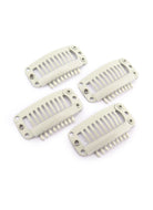 Black / Light Brown / Dark Brown / Cream 9 Teeth Snap Clips - wifhair